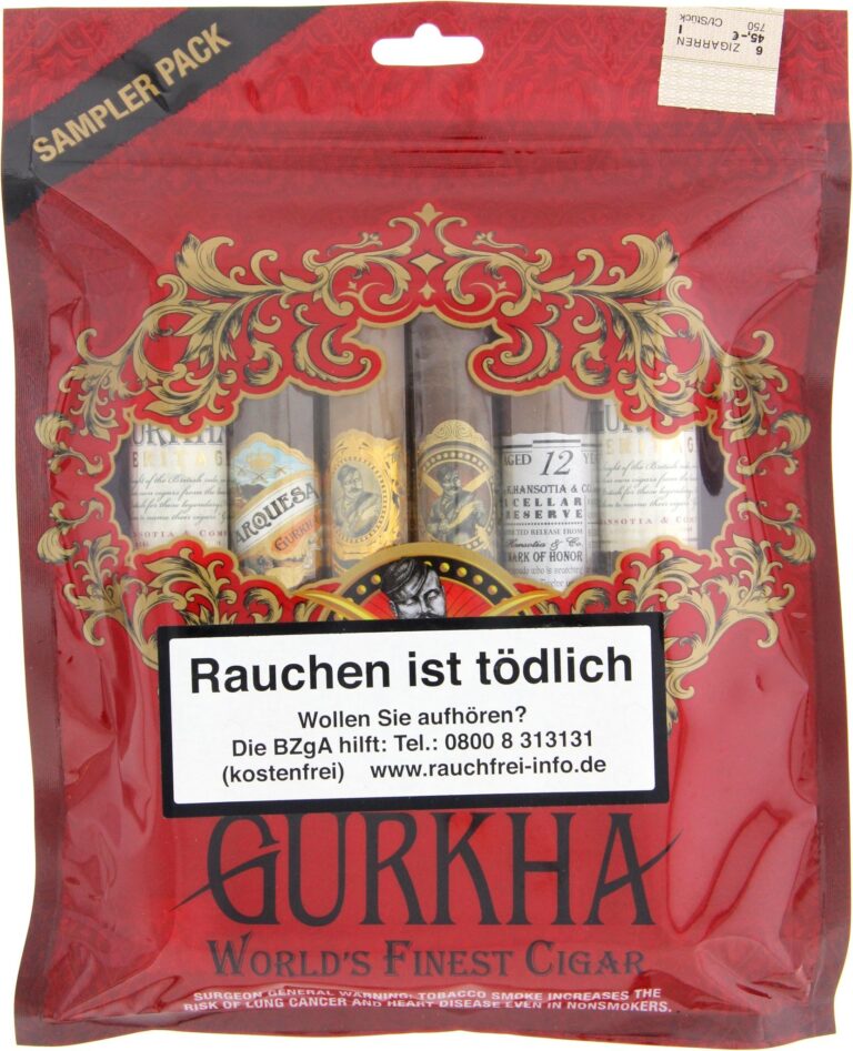 Gurkha Sampler Baggies Toro Pack Nicaragua (6 Zigarren)